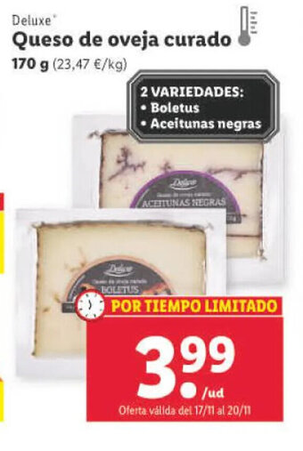Lidl Queso de Oveja Curado oferta