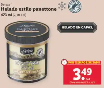 Lidl Helado Estilo Panettone oferta
