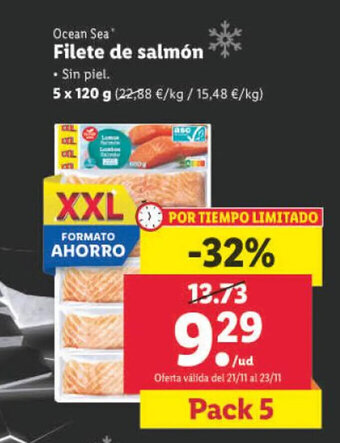 Lidl Filete de Salmón oferta