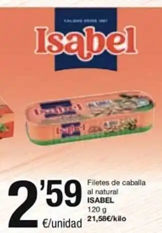 SPAR Fragadis Filetes de caballa al natural isabel oferta