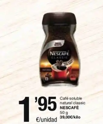SPAR Fragadis Café soluble natural classic nescafé oferta