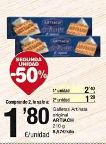 SPAR Fragadis Segona unitat -50% galletas artinata original artiach oferta