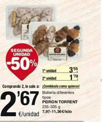 SPAR Fragadis Segona unitat -50% bolleria diferentes tipos peiront torrent oferta