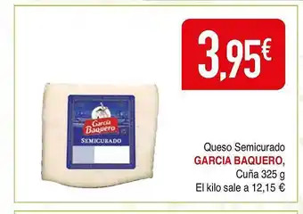 Queso semicurado garcia baquero cuña