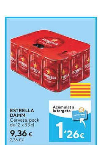 Caprabo Estrella damm cervesa oferta