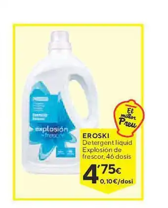 Caprabo Eroski detergent liquid explosión de frescor oferta