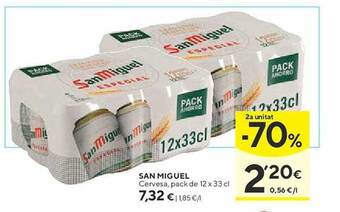 Caprabo San miguel cervesa oferta