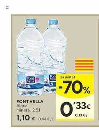 Caprabo Font vella aigua mineral oferta