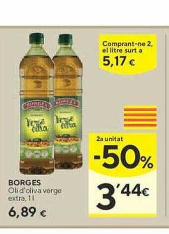 Caprabo Borges oli d'oliva verge extra oferta