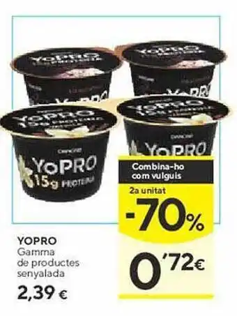 Caprabo Yopro gamma de productes senyalada oferta