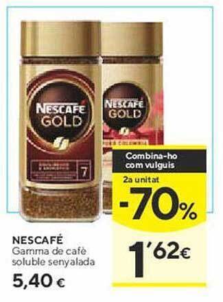 Caprabo Nescafé gamma de cafè soluble senyalada oferta