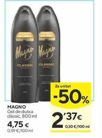 Caprabo Magno gel de dutxa clàssic oferta
