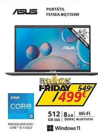 Dynos Informática Asus portátil f515ea-bq1154w oferta