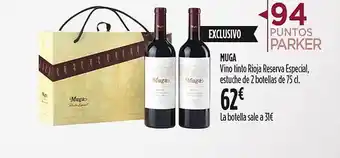 Hipercor Muga vino tinto rioja reserva especial oferta