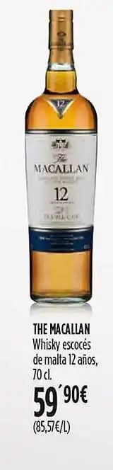 Hipercor The macallan whisky escocés de malta 12 años oferta