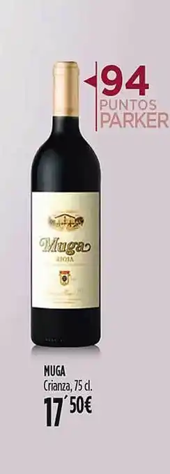 Hipercor Muga crianza oferta
