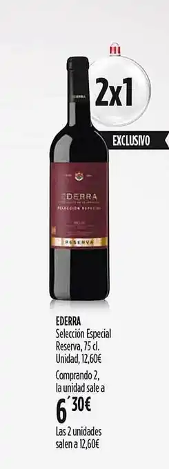 Hipercor Ederra selección especial reserva oferta
