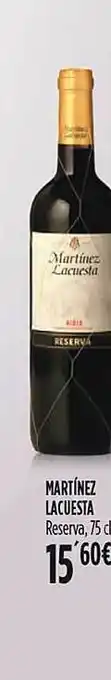Hipercor Martínez lacuesta reserva oferta
