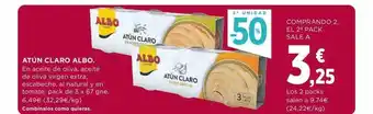 Hipercor 2a unidad -50% atún claro albo oferta