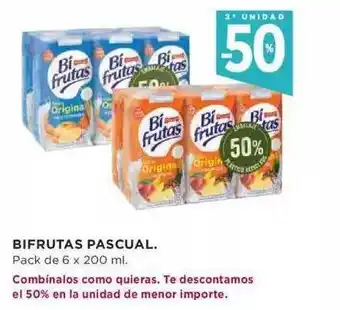 Hipercor 2a unidad -50% bifrutas pascual oferta