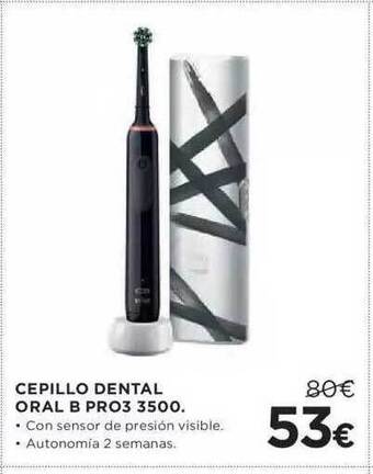 Hipercor Cepillo dental oral b pro3 3500 oferta