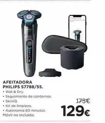 Hipercor Afeitadora philips s7788 55 oferta