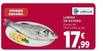 Hipercor Lubina de estero oferta