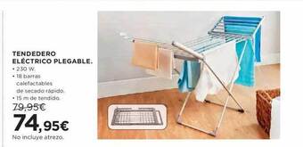Hipercor Tendedero eléctrico plegable oferta