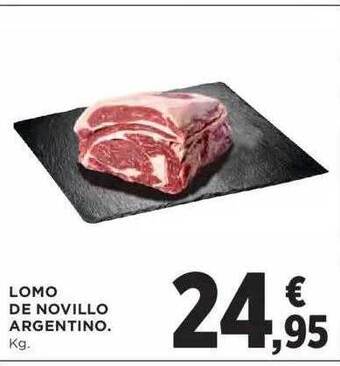 Hipercor Lomo de novillo argentino oferta