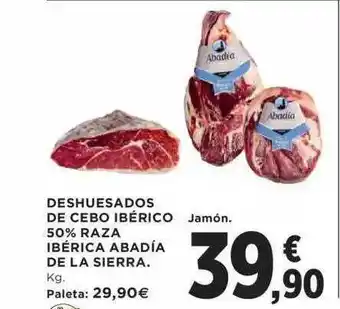 Hipercor Deshuesados de cebo ibérico 50% raza ibérica abadía de la sierra oferta