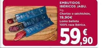 Hipercor Embutidos ibéricos jabu oferta