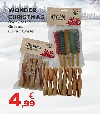 Kiwoko Wonder christmas snack perro galletas cane o twister oferta