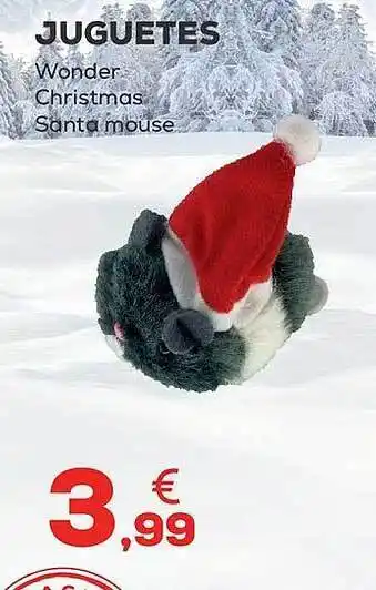 Juguetes wonder christmas santa mouse