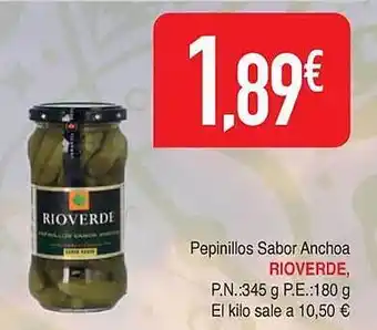 Masymas Pepinillos sabor anchoa rioverde oferta