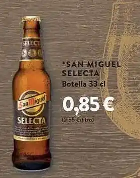 Masymas San miguel selecta botella oferta