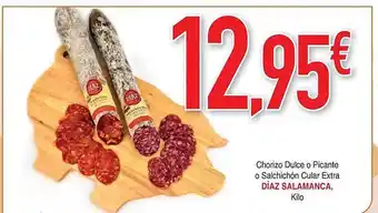 Masymas Chorizo dulce o picante o salchichón cular extra díaz salamanca kilo oferta