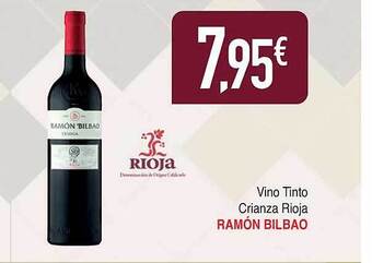Masymas Vino tinto crianza rioja ramón bilbao oferta