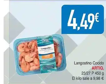 Masymas Langostino cocido artiq oferta