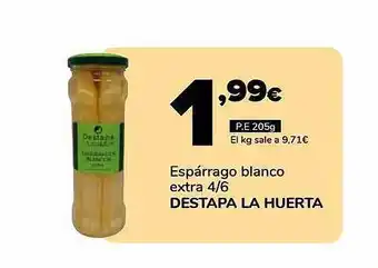Supeco Espárrago blanco extra 4 6 destapa la huerta oferta