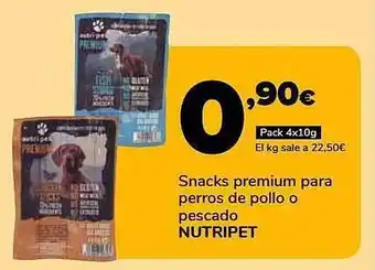 Supeco Snacks premium para perros de pollo o pescado nutripet oferta