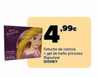 Supeco Estuche de colonia + gel de baño princesa rapunzel disney oferta