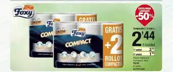 SPAR Fragadis Segona unitat -50% papel higiénico compact ultra foxy oferta