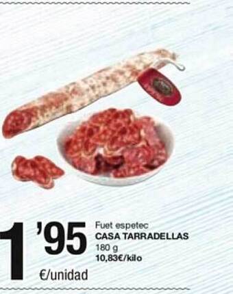 SPAR Fragadis Fuet espetec casa tarradellas oferta