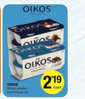 SPAR Fragadis Oikos stracciatella con fresas oferta
