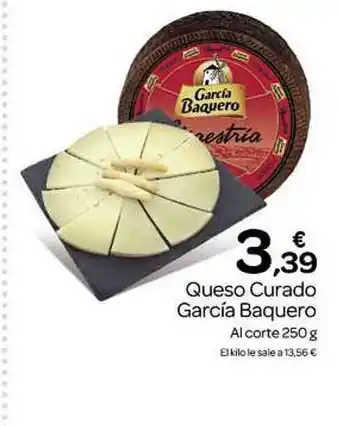 Supermercados El Jamón Queso curado garcía baquero al corte oferta