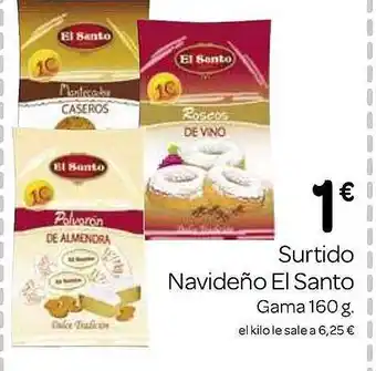 Supermercados El Jamón Surtido navideño el santo gama oferta
