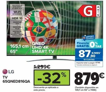 Carrefour Lg tv 65qned816qa oferta