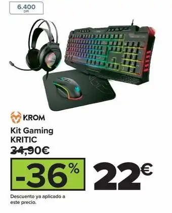 Carrefour Kit gaming kritic oferta