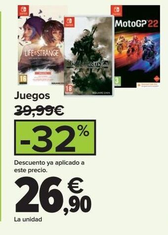 Carrefour Juegos oferta