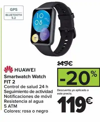 Carrefour Smartwatch watch fit 2 oferta